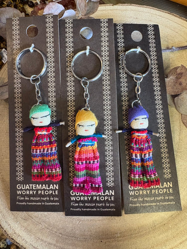Guatemalan Worry Doll Keyring
