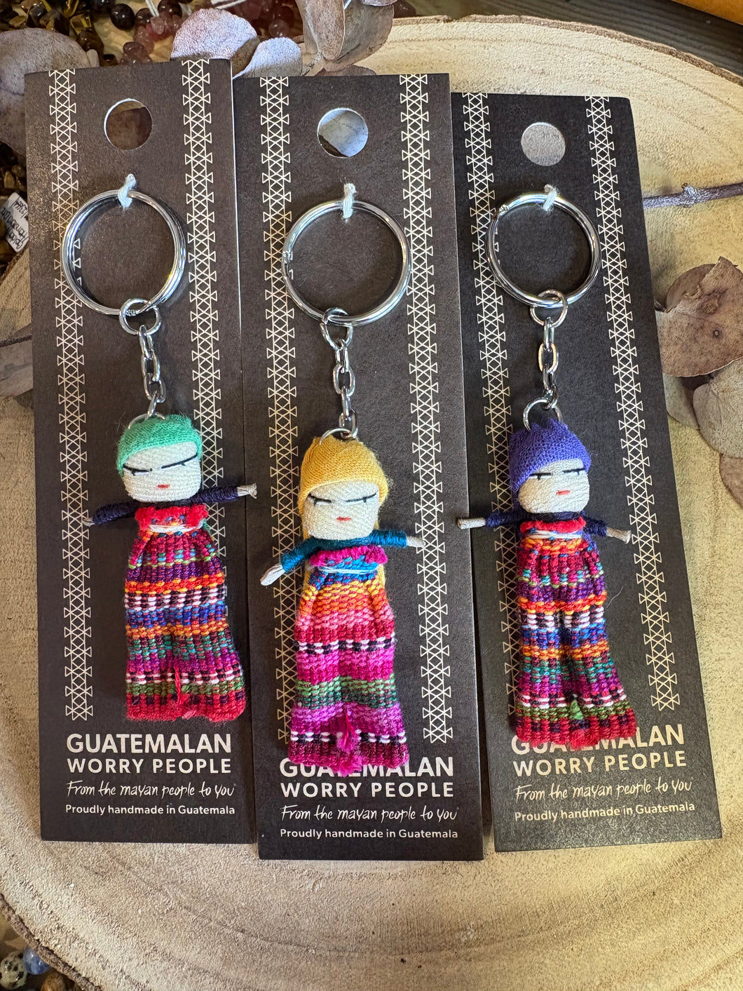 Guatemalan Worry Doll Keyring