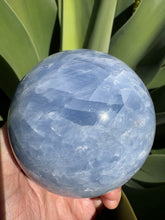 Blue Calcite Large Sphere SKU 25827