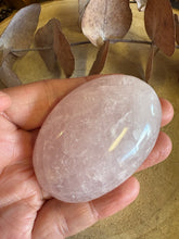 Rose Quartz Palm Stone SKU 25595