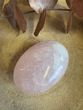 Rose Quartz Palm Stone SKU 25595