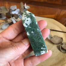Moss Agate Obelisk SKU 23065