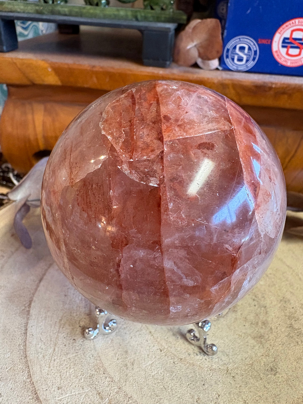 Hematoid Quartz Sphere SKU 26070