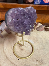 Amethyst Cluster Heart in Stand SKU 26355