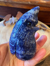 Sodalite Crested Bird Carving SKU 26614