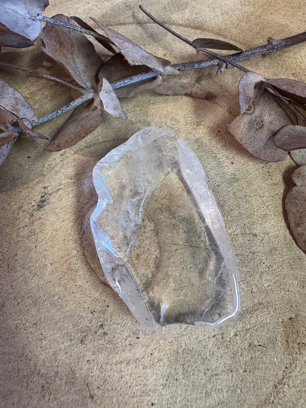 Clear Quartz Slab SKU 24619F