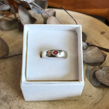Sterling Silver Orange Sapphire Ring SKU 23166