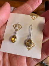 Sterling Silver Citrine Drop Earrings SKU 25905