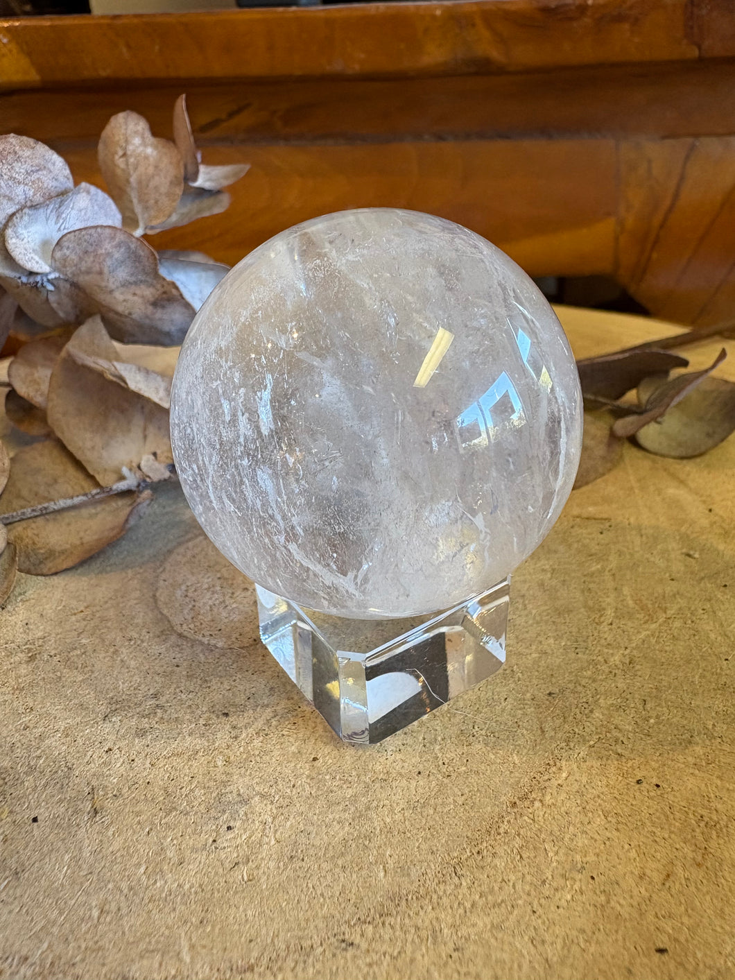 Clear Quartz Sphere SKU 24891