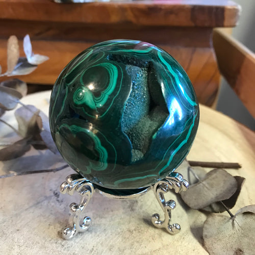 Malachite Sphere SKU 23622