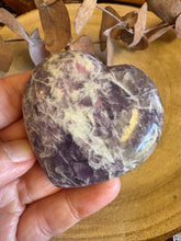 Lepidolite & Pink Tourmaline Heart SKU 25684