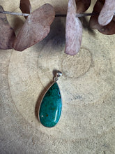 Sterling Silver Chrysocolla Pendant SKU 26338
