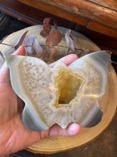 Druzy Agate Butterfly Carving SKU 27044