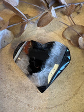 Black Agate & Quartz Heart SKU 24369