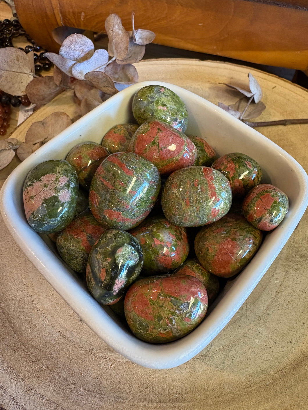 Unakite Tumblestones SKU 25160