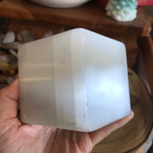 Selenite Large Cube SKU 23138