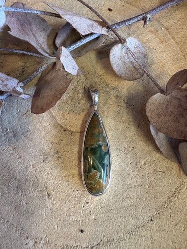 Entia Sterling Silver Rhyolite Pendant SKU 24852