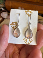 Sterling Silver Sunstone Drop Earrings SKU 25355
