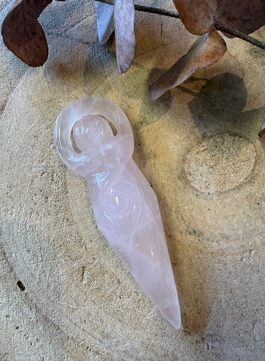 Rose Quartz Goddess Figure SKU 26586