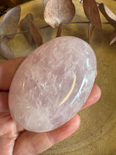 Rose Quartz Palm Stone SKU 25594