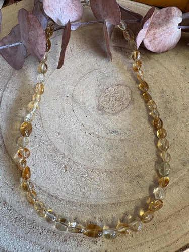 Entia Citrine Polished Bead Necklace SKU 25885