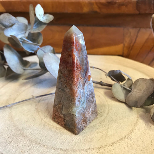 Crazy Lace Agate Obelisk SKU 22485