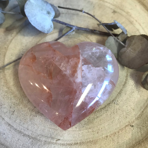 Hematoid Quartz Heart SKU 22488