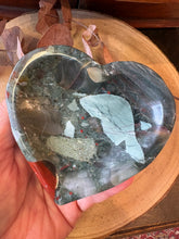 South African Bloodstone Heart Shaped Bowl SKU 27090