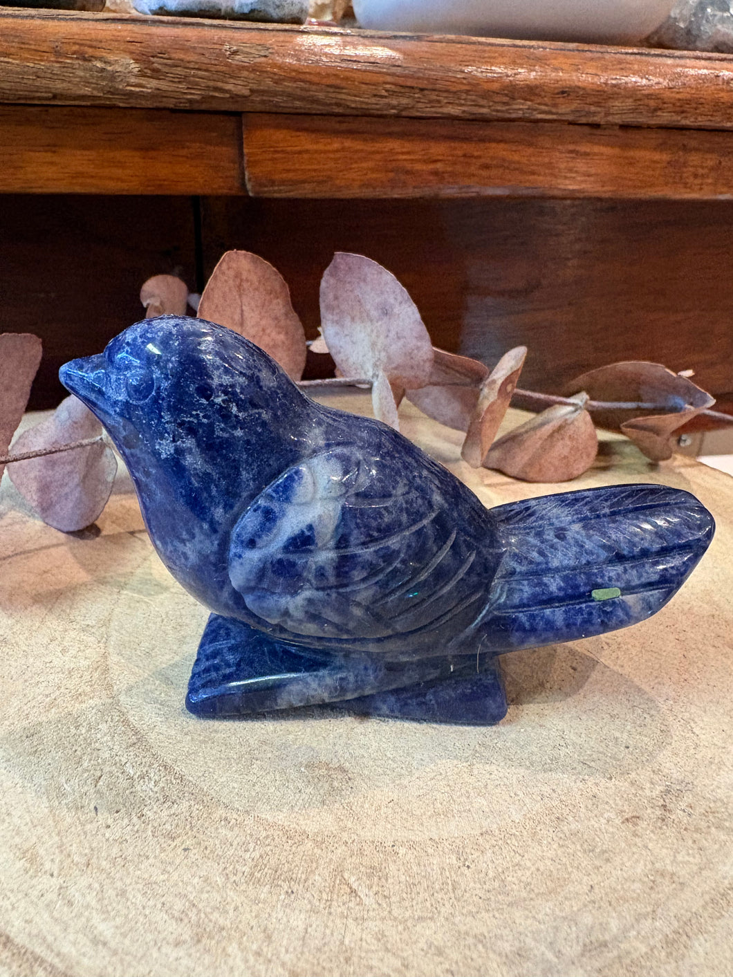 Sodalite Bird Carving SKU 26615SO