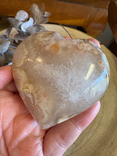 Flower Agate Heart SKU 24022