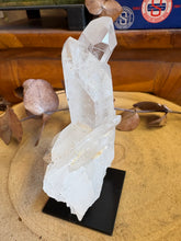 Clear Quartz Cluster on Stand SKU 26559