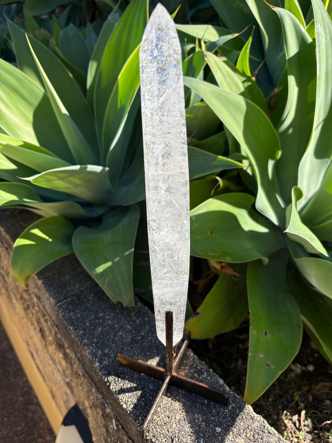 Polished Lemurian Point in Stand SKU 26163
