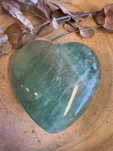 Green Fluorite Heart SKU 24544