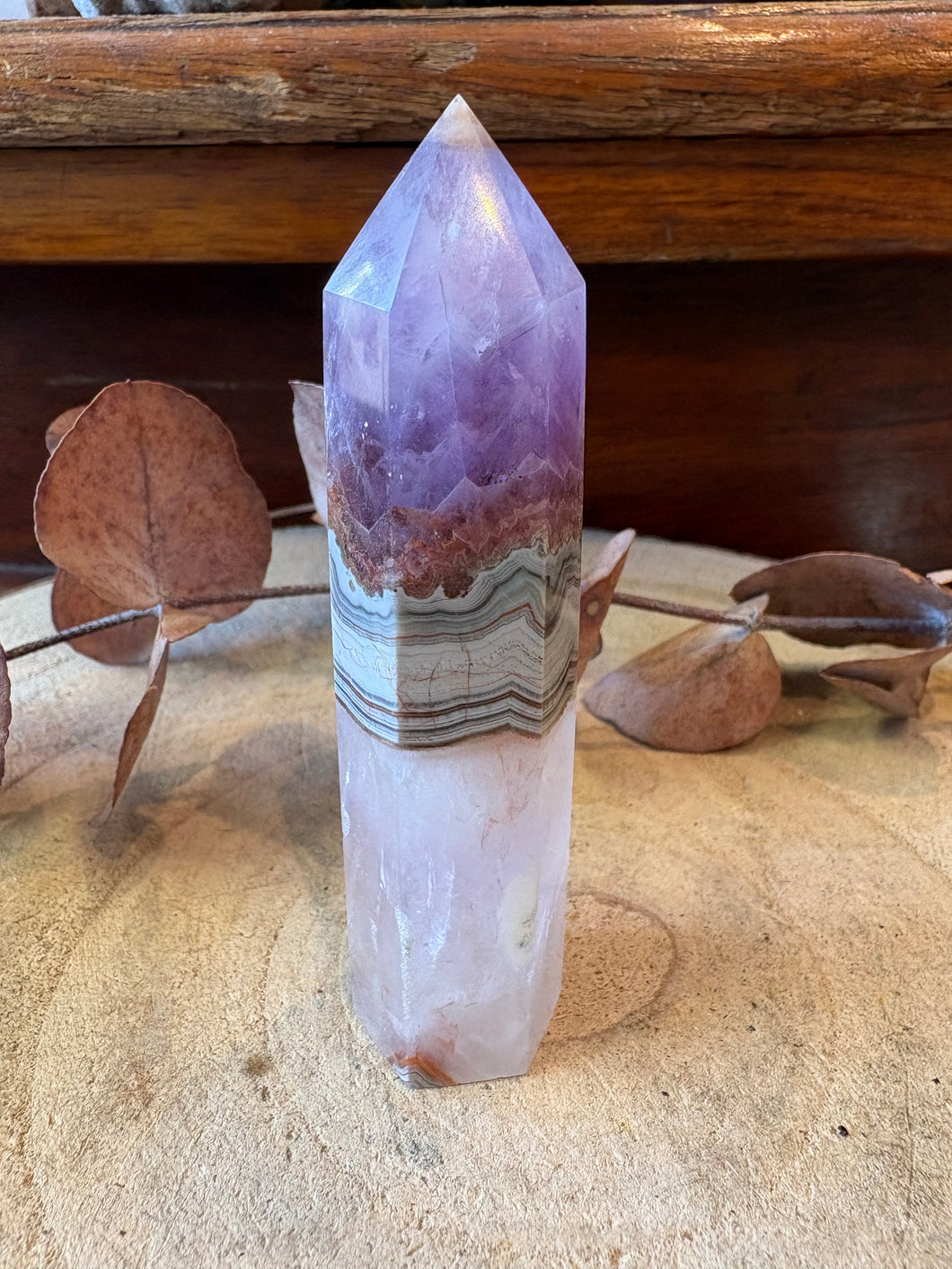 Crazy Lace Amethyst Point SKU 26708