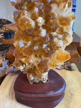 Citrine Cluster in Wooden Stand SKU 24533