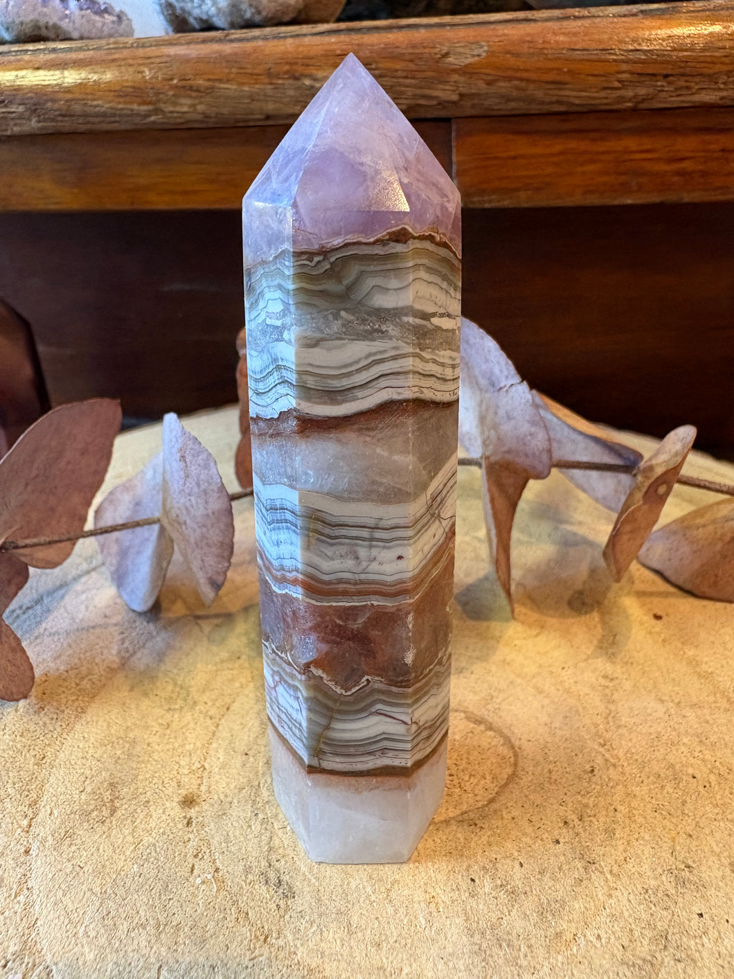 Crazy Lace Amethyst Point SKU 26705