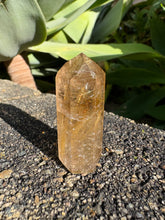 Gold Rutilated Quartz Point SKU 26382