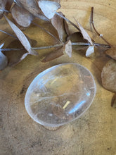 Clear Quartz Palm Stone SKU 24138