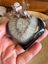 Black Agate & Quartz Heart SKU 24367
