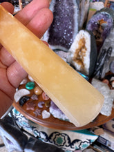 Orange Calcite Wand SKU OCW2