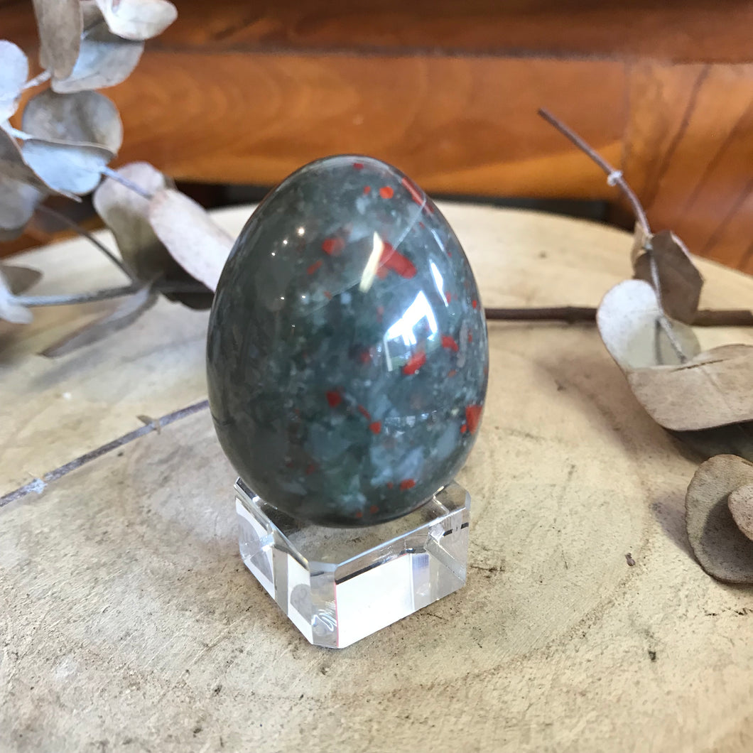 South African Bloodstone Egg SKU 23102