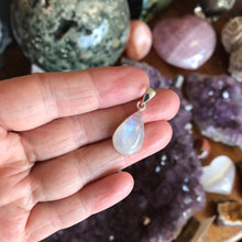 Sterling Silver Rainbow Moonstone Pendant SKU 23213