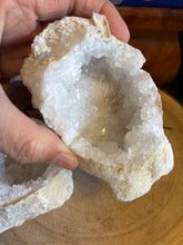 Cracked Quartz Geode Pair SKU 26297A