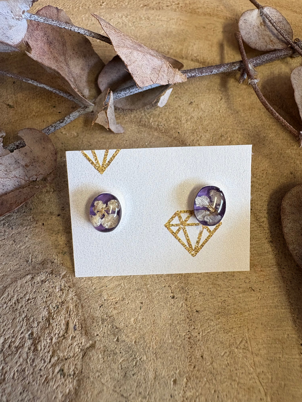 Sterling Silver Wildflower Stud Earrings SKU 25357D