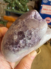 Pink Amethyst Moon on Stand SKU 26267