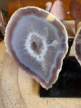 Druzy Agate Geode Pair on Stand SKU 26274