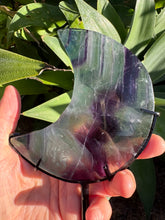 Rainbow Fluorite Moon on Stand SKU 26392