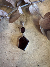 Entia Sterling Silver Garnet Pendant SKU 24846