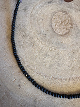Entia Black Tourmaline Facet Cut Bead Necklace SKU 25570