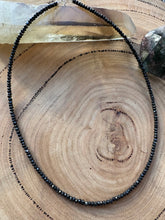 Entia Black Tourmaline Facet Cut Bead Necklace SKU 26428